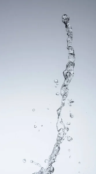 Moving water on white background