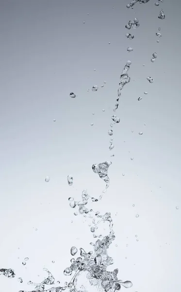 Moving water on white background