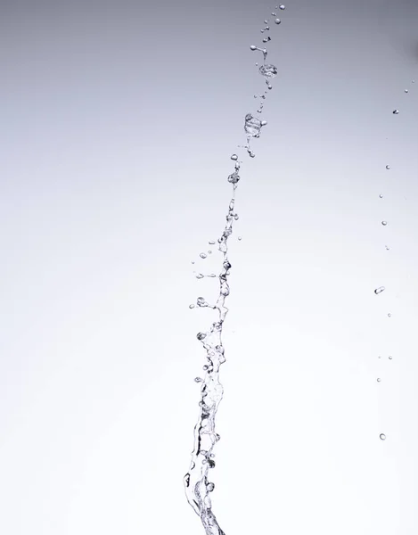 Moving water on white background