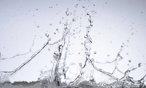 Moving water on white background