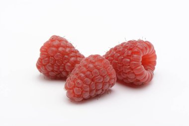 Beyaz arkaplanda ahududu