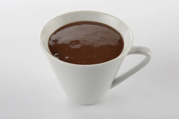 Chocolate quente em uma xícara — Fotografia de Stock