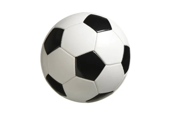 Ballon de football, couleurs noir et blanc — Photo