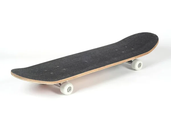 Jeden černý skateboard — Stock fotografie