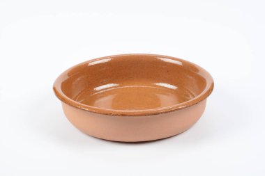 Yuvarlak kil güveç yakın 