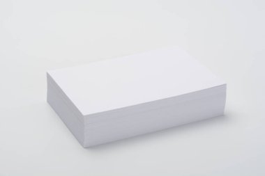 Beyaz arka plan daki sunumlar için boş kart taco