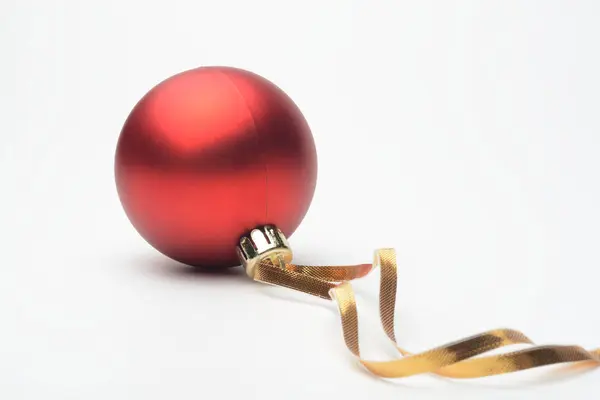 Christmas decorative red ball — Stock Photo, Image