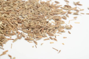 Beyaz arkaplanda kimyon