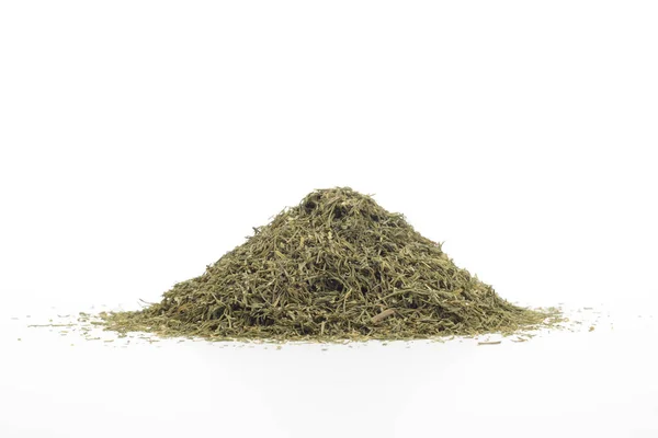 Raw Dill Vit Bakgrund — Stockfoto