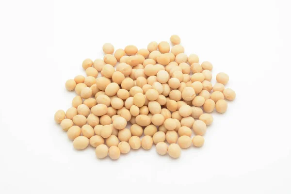 Raw Soy White Background — Stock Photo, Image