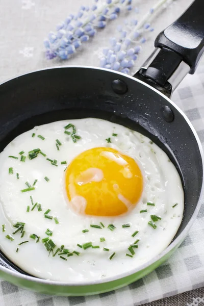 Plato Huevo Frito Plato Desayuno — Foto de Stock