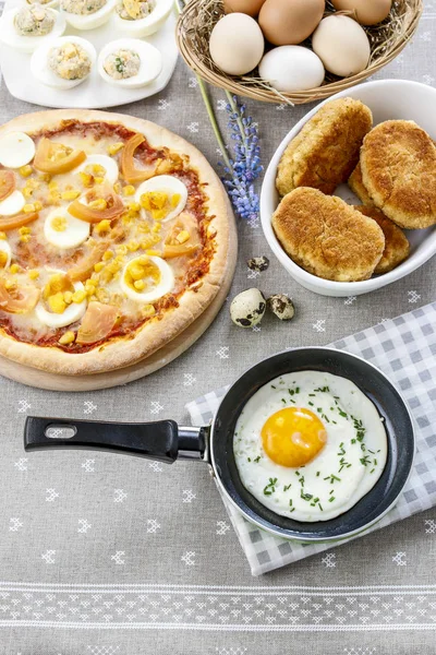 Fried Egg Dish Breakfast Dish — Stock Photo, Image