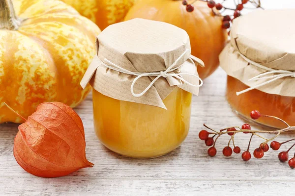 Kavanoz kabak reçeli. Sağlıklı gıda