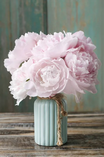 Bouquet Peonie Rosa Spazio Copia — Foto Stock