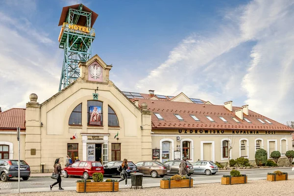 BOCHNIA, POLONIA - 02 DE ABRIL DE 2017: Eje de la mina de sal — Foto de Stock