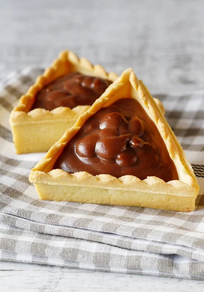 Triangoli di cioccolato torte — Foto Stock