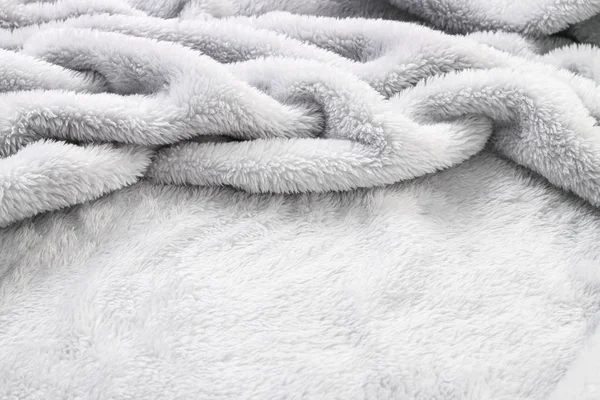 Měkká deka šedá — Stock fotografie