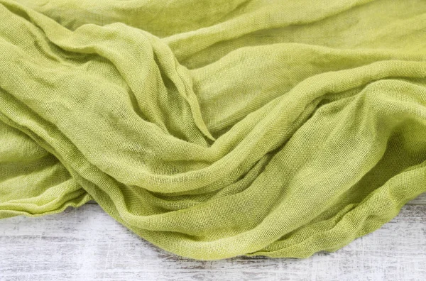 Tejido de bufanda verde — Foto de Stock