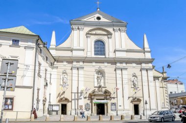 Krakow, Polonya - 20 Mayıs 2017: B Ziyareti Kilisesi