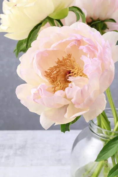 Bouquet of pink peonies. — Stock Photo, Image