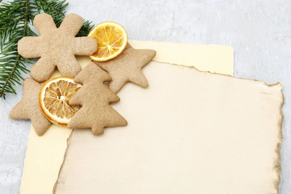 Lebkuchen-Weihnachtsplätzchen — Stockfoto