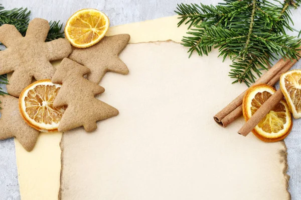 Lebkuchen-Weihnachtsplätzchen — Stockfoto