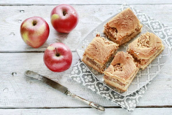 Apfelkuchen, Kuchen — Stockfoto