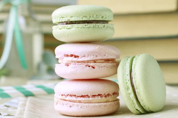 French macaroons dessert — Stock Photo, Image