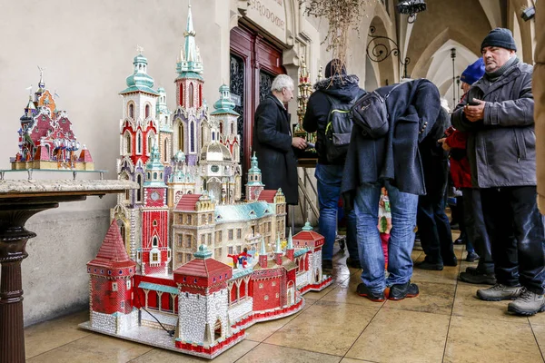 Krakow, Polen - 01 December 2016: Jaarlijkse geboorte scènes Conte — Stockfoto