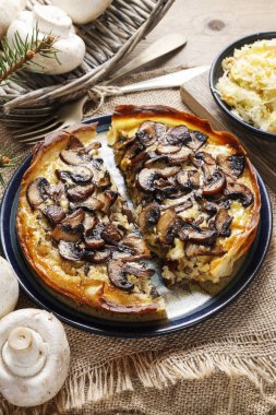 Masada mantarlı börek