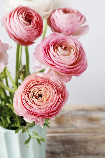 Flores de ranúnculo rosa . — Fotografia de Stock