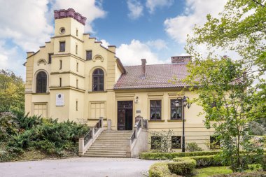 Skawina, Polonya - 04 Ekim 2017: Şahin Sarayı