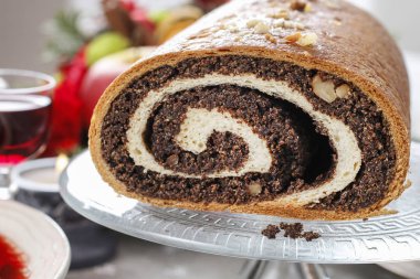 Festival haşhaş tohum kek.