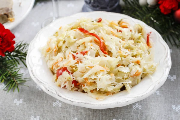 Salada de repolho de Natal . — Fotografia de Stock