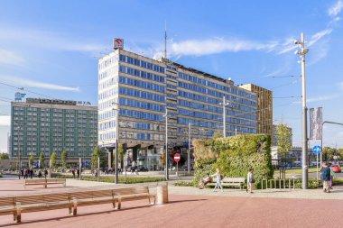 Katowice,Polonya - 01 Ekim 2016: Şehir merkezi