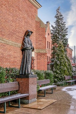 Krakow, Polonya -20 Ocak 2018: İlahi Merhamet Tapınağı, Ro