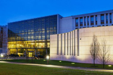 Krakow, Polonya - 21 Aralık 2017: Jagiellonian Üniversitesi.