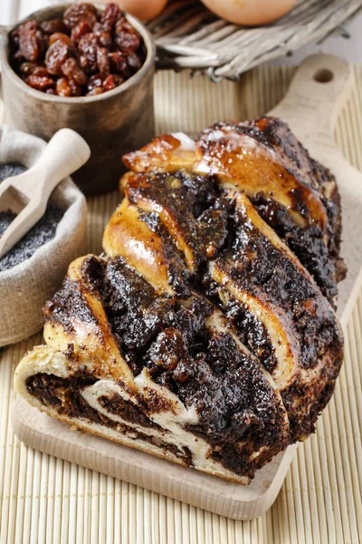 Mohnkuchen. — Stockfoto