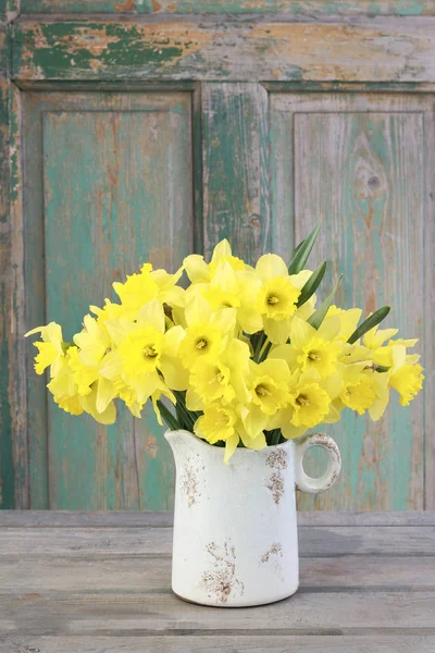 Bright daffodils, Easter decoration. — Stock Photo, Image