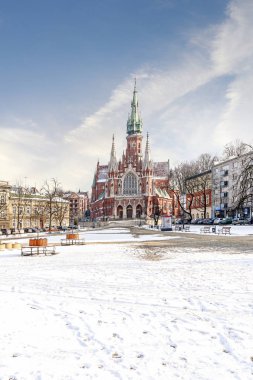 Krakow, Polonya-Mart 03, 2018: St Joseph Church tarihi bir R