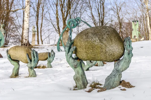 Krakau, Polen-maart 03, 2018: Bronislaw chromy galerij in december — Stockfoto