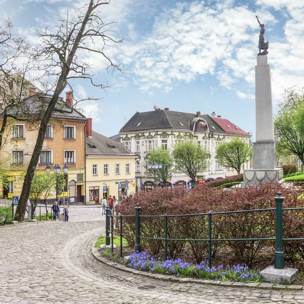 Cieszyn, Polsko - 16. dubna 2016: Castle hill — Stock fotografie