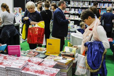 Krakow,Polonya - 28 Ekim 2017: 21 Uluslararası Kitap Fuarı