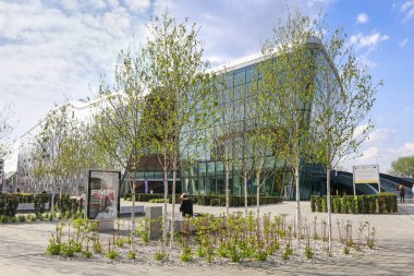 Krakow,Polonya - 21 Nisan 2018: Krakow Kongre Merkezi