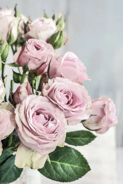 Buquê de rosas rosa. — Fotografia de Stock