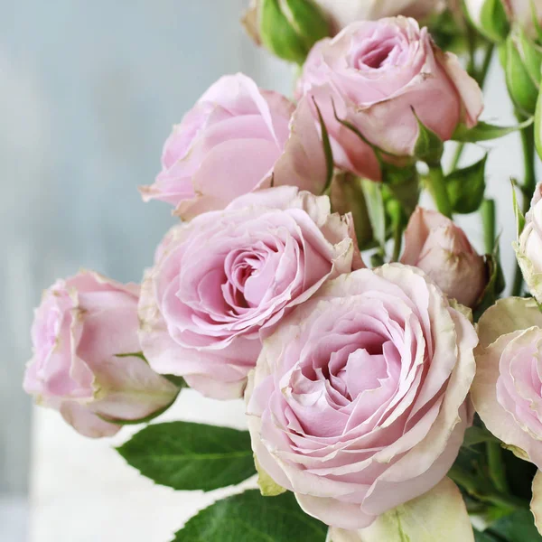 Buquê de rosas rosa. — Fotografia de Stock