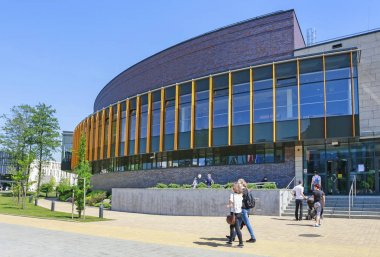 Krakow,Polonya - 12 Mayıs 2018: Jagiellonian Üniversitesi. Moder