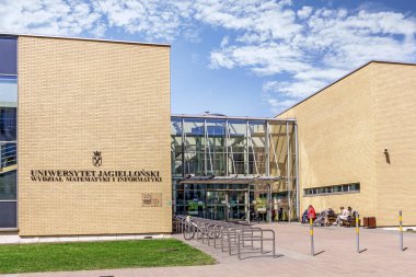 Krakow,Polonya - 11 Nisan 2018: Jagiellonian Üniversitesi. Mo