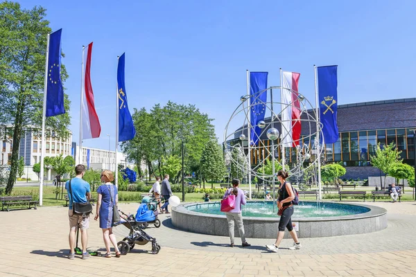 Krakow,Polonya - 12 Mayıs 2018: Jagiellonian Üniversitesi. Moder