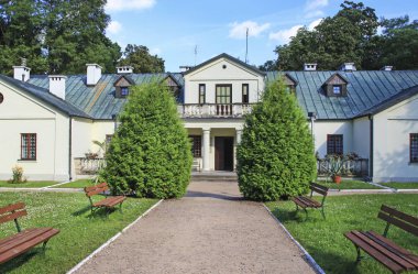 Naglowice,Polonya - 15 Ağustos 2017: Mikolaj Rej Malikanesi, Polonyalı yazar müzesi